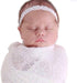 Sunmig Newborn Baby Stretch Wrap Photo Props Wrap-Baby Photography Props (Off-white)...