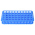 PATIKIL 50 Wells Tube Rack, 1 Pcs Vial Rack Double Layer Centrifuge Tube Holder for Microcentrifuge Tubes 5,10,15ml, Blue...