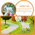 NUOBESTY Mini Goat Figurines 6pcs Plastic Realistic White Goat Animals Simulated Small Lambs Action Models Tiny Farm Sheep Figures Learning Educat...