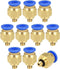 uxcell Straight Pneumatic Push to Quick Connect Fittings M5 Male x 6mm Tube OD 4pcs...