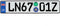 Great Britain Euro Plate with Registration Seals - Flag Style - Random Characters...