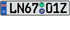 Great Britain Euro Plate with Registration Seals - Flag Style - Random Characters...