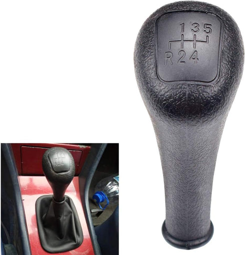 Gear Shift Knob 5 Speed Black Top Plastic Manual for Mercedes Benz W190 W201 W202 W123 W124 W126 W140 S124 C E S Class (SK-W124-5)...