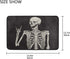 Baofu Skull Doormats Bathroom Floor Mat Rock and Roll Skeleton Lightweight Non-Slip Area Rugs Halloween Decorative Entrance Front Door Rug for Out...