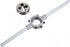 uxcell Die Stock Handle Wrench Set, M10 x 1.25 Threading Round Die and 30mm (Fit M10-M11 Dies) Holder Adjustable Wrench Hand Tool...