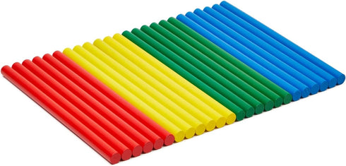 Juvale 24 Pack of Rhythm Sticks for Kids Bulk - 8 inches Wooden Lummi Sticks Music Toys - Classroom Preschool Percussion Instruments (4 Colors)...