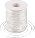 Pandahall Rattail Satin Cord 1.5mm White Polyester Trim Thread for Chinese Knot Kumihimo Macramé Scrapbooking Jewelry Making DIY Crafts Supplies 1...