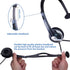 Callez Phone Headset with Noise Cancelling Microphone and Volume Control, Office 2.5mm Telephone Headsets Compatible with Panasonic AT&T ML17929 V...