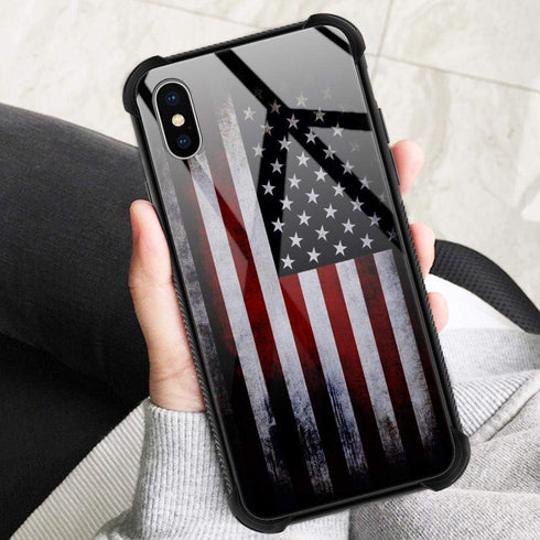 for iPhone XR Case, Military-Grade Protection, All-Around Shockproof Corners, Anti-Scratch Phone Case for iPhone XR - Old Flag...