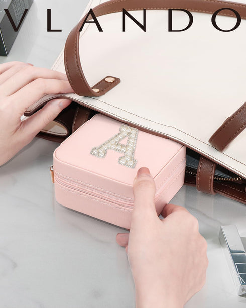 Vlando Jewelry Box for Aunt Gifts from Niece Nephew, Birthday Gifts for Aunt Auntie, Unique Gifts for Aunt Auntie Travel Jewelry Case, Auntie Gift...