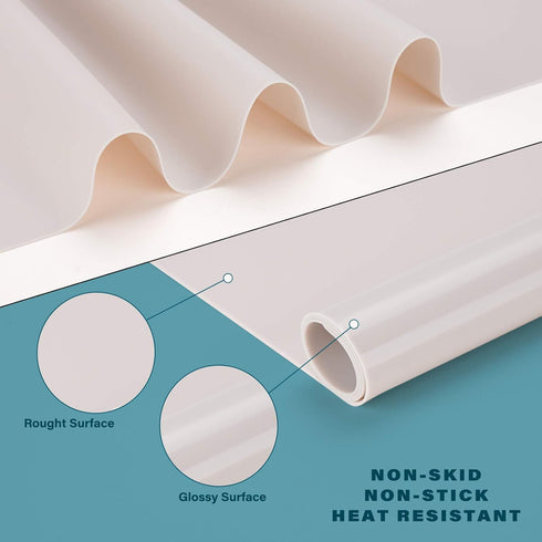 Gartful Extra Large Silicone Mat for Crafts, 25.2 x 17.7 inches Epoxy Resin Jewelry Casting Molds Premium Silicone Placemat Nonskid Nonstick Count...