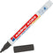edding 4085 chalk marker - black - 1 chalk pen - round nib 1-2 mm - fine-nib wet wipe pen for chalkboards, windows, glass, mirrors - liquid chalk ...