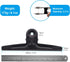 Extra Large Bull Clips Stainless Steel - Coideal 2 Pcs 30cm XXL Jumbo Black Metal Binder Paper Clip Clamps for Office School, Drawing (11 4/5 Inch...
