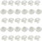 Plastic ABS Mushroom Half Dome Button Buttons 15mm Pearl White Suitable for Sewing Garments Sweaters Windbreakers and Other Decorative Buttons -30...