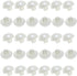 Plastic ABS Mushroom Half Dome Button Buttons 15mm Pearl White Suitable for Sewing Garments Sweaters Windbreakers and Other Decorative Buttons -30...