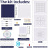 WEBEEDY Sashiko Kit DIY 10 Sets Sashiko Coaster Kit Japanese Traditional Cross Stitch Kit Embroidery Sewing Set Kit with Complete Sewing Accessori...
