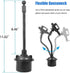 Cup Holder Phone Mount, Black, Fits 4.3 in Wide Phones...