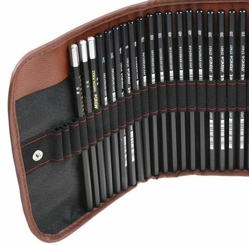 Sketching Pencil Set?32pcs Sketch Drawing Pencil Set ?Complete Artist Kit Includes Graphite Pencils,Charcoal Pencils, Paper Erasable Pen, Sketch P...