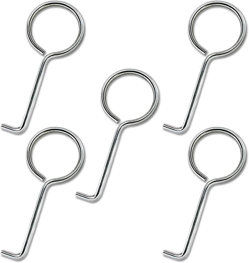 Drain Key Lifting Hooks - 5 Pack 304 Stainless Steel Drain Grate Puller Lift Out Key for Easy Shower Drain Cleaning, Silver...