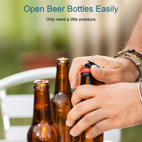 Mcyye 6PCS Colorful Mcyye Beer Bottle Openers, Premium Metal Keychain Bottle Opener, Beverage Bottle Opener for Men, Women, Small and Practical, E...