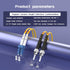 2Meters 7ft LC/UPC-ST/UPC Single-Mode Fiber Optic Cable LC to ST OS2 Jumper Optical Patch Cord Duplex 9/125um Yellow LC-ST...