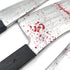 Blood Butcher Plastic Knife Cosplay Realistic Horror Plastic Props Toy Prank Friend Funny for Halloween Fools Day Party (Butcher Knife)...