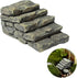 Gray Outdoor Décor Miniature Resin Bridge Stair Stone Straight Bridge Stairs Stone Steps Garden Fairy Ornament Flower Pot Plant Micro Landscaping ...