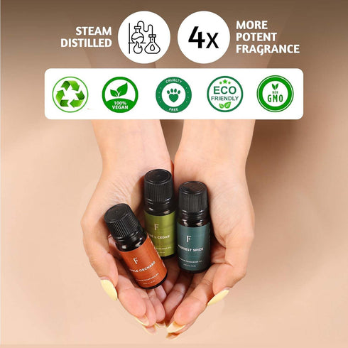 Folkulture Fall Essential Oils for Diffuser Oil, Essential Oils Set of 6 Fragrance Oil, Diffuser Oils Scents for Home, Oil Diffuser Essential Oils...