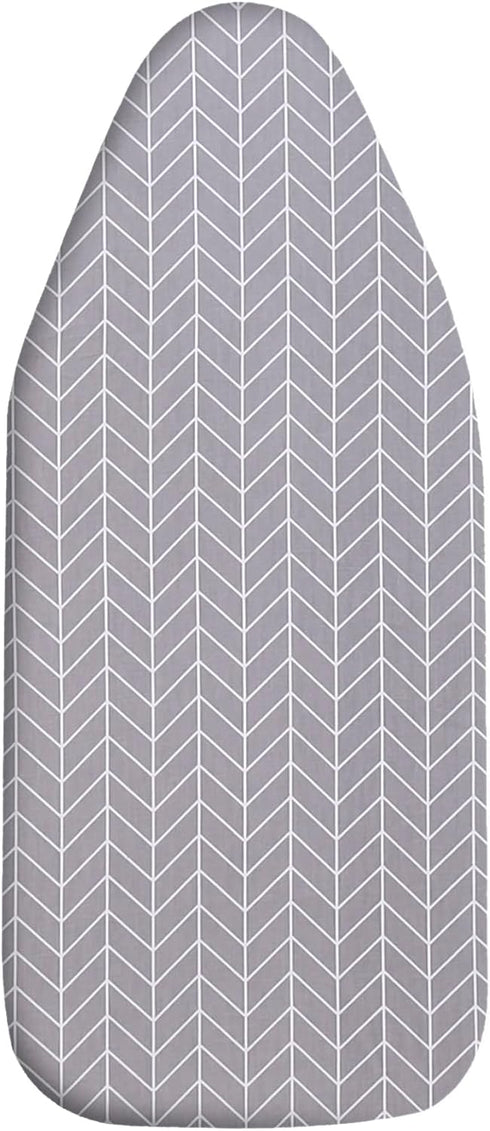 Small Ironing Board Cover Scorch Resistant, Cotton Iron Cover with Padding Heat Reflective Heavy Duty Pad … (Grey arrow, 12.5"x32")...