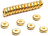 200pcs 8mm Flat Round Rondelle Spacer Beads Disc Spacers Loose Beads Jewelry Metal Spacers for DIY Bracelet Necklace Crafts,Gold...
