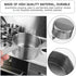 Luxshiny 4.2oz Butter Warmer Pan, Measuring Saucepan with Dual Pour Spout Small Milk Butter Melting Pot Sauce Pan for Stove Top, Soup, Chocolate...
