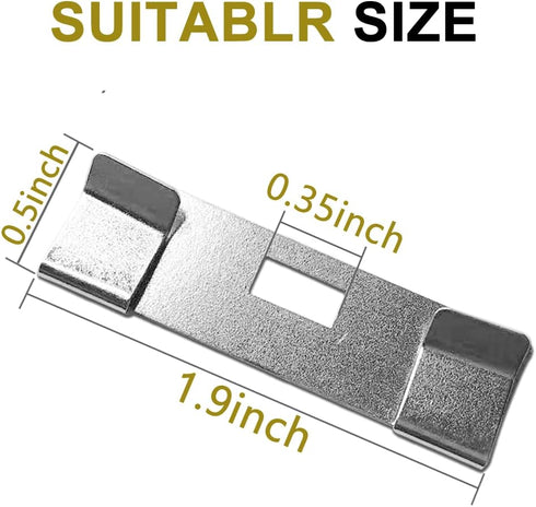 Vertical Blind Repair Vane Savers, Electroplated Vertical Blinds Repair Kit, Vertical Blind Repair Clips, Metal Vertical Blind Repair Tabs for Ver...