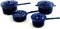 Town Square Miniatures Dolls House Kitchen Accessory Blue Saucepan Pan Set...