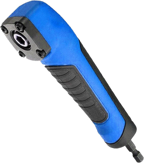 Right Angle Attachment Electric Screwdriver Repair 90 Degree Corner Device, Shockwave Impact Duty Right Angle Attachment (Blue)...