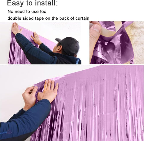 3 Pack Fringe Curtains Party Decorations,Tinsel Backdrop Curtains for Parties,Photo Booth Wedding Graduations Birthday Christmas Event Party Suppl...