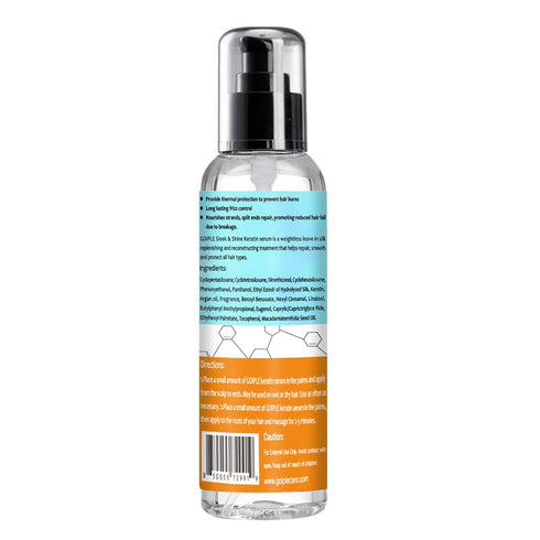 Keratin Protein Hair Serum for Frizzy Hair - Keratin Hair Serum Nourishes & Repair Hair with Castor Oil for Dry Damaged Hair - Keratin Hair Treatm...