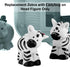 Replacement Part Fisher-Price Little-People Noah's Ark Playset - BMM06 - DKV14 ~ Replacement Zebra with Ladybug on Head Figure, White, Black, Red...
