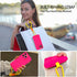 Silicone Phone Case Compatible with iPhone 15 Pro Max Case, Neon Pink Silicone Sling Wristband Phone Case, Liquid Silicone with Anti-Scratch Micro...