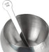 asika Sugar Bowl, Stainless Steel Sugar Pot with Clear Lid and Spoon, Drum Shape Small Condiment Container for Home and Kitchen, 8.1 Ounces(240 Mi...