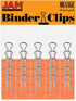 JAM PAPER Colorful Binder Clips - Small - 3/4 Inch (19 mm) - Orange Binderclips - 25/Pack...