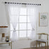 ZebraSmile 1 Panel Tab Top Voile Sheer Curtain Loop Sheers for Living Room Divide Drape Bedroom Small Window Drape White 69(H) X55(W) in...