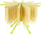 Ourokhome Collapsible Pasta Drying Rack, Plastic Foldable Homemade Fresh Spaghetti Stand Dryer Noodle Hanger for Kitchen with 10 Arms, Stable, Eas...