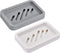 2PCS Draining Soap Dishes, Dishwashing Sponge Soap Holder with Water Tray, Keep The Place Dry, Easy to Clean Soap Cases, Suitable for Kitchen, Bat...