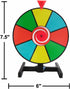 Miniature 6 Inch Dry Erase Spinning Prize Wheel with Desktop Stand...