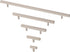 Franklin Brass Simple Square Bar Cabinet Pull, Stainless Steel, 5-1/16 in (128mm) Drawer Handle, 10 Pack, P46657K-SS-B...