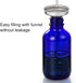 AOZITA 4 Pack, 2 oz Dropper Bottles with 1 Funnel & 4 Labels - 60ml Thick Dark Blue Glass Tincture Bottles with Eye Droppers - Leakproof Essential...