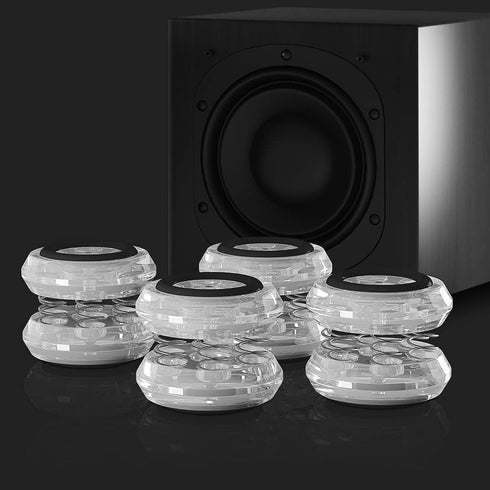 4 Piece Spring Isolation pad Shock Absorber pad Speaker Stand for HiFi amplifiers/Speakers/Turntables/Players Acoustic Isolators...