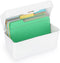 BTSKY 1 Pack 4 x 6 inch Index Card Box - Index Card Holder Notecard Box Recipe Card Box Plastic Storage Organizer for Filling Index Cards , Note c...