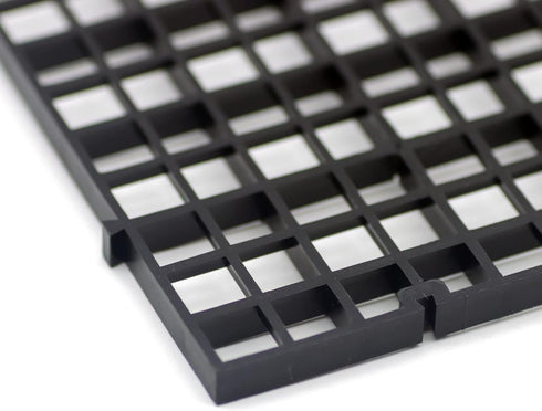 ALEGI Aquarium Plastic Grid Divider Tray Egg Crate,Grid Isolate Board Divider Fish Tank Bottom Black Filter Tray (Black 2 Pcs L)...