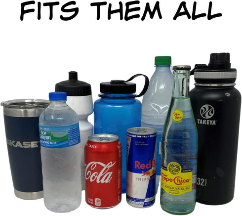 BiKase Bev Wrap: Bike Water Bottle Holder | Universal Insulated eBike Cup Holder | Removable Non-Slip Hook&Loop Fasteners and adjustable Strap | H...